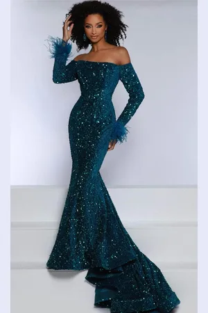 Johnathan Kayne DKM1 - Keyhole Back Evening Gown