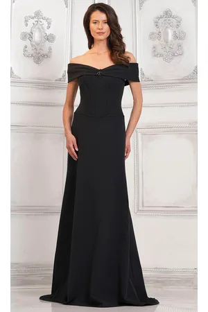 Rina Di Montella RD3131 - Off Shoulder Corset Evening Gown