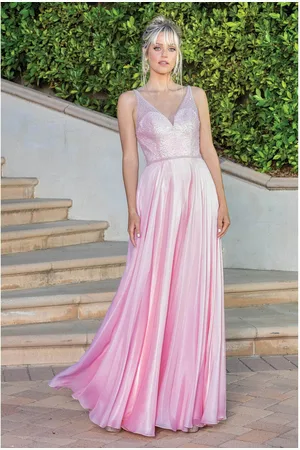 Dancing Queen 4238 Off Shoulder A-Line Evening Dress