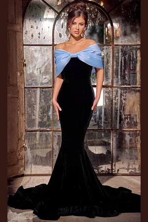 Portia and Scarlett PS24042 - Bow Detail Prom Dress