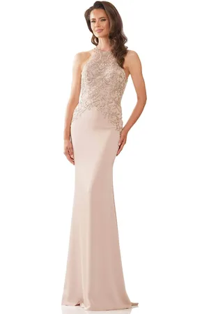 Rina Di Montella RD2755 - Sleeveless Halter Neck Evening Dress