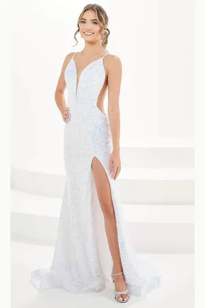 Panoply 14178 - Sequin Mermaid Evening Gown with Slit