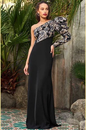 Tadashi Shoji Asymmetrical Long Sleeve Dress