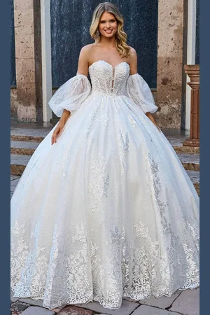 Rachel Allan Bridal RB6154 - Sweetheart Embroidered Bridal Gown