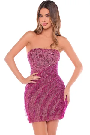 Amarra 88010 - Fringe Sweetheart Cocktail Dress