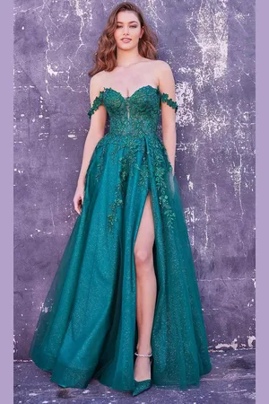 Ellie Wilde EW35101 - Off-Shoulder Floral Evening Dress