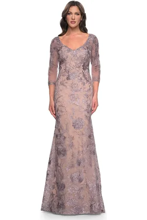 La Femme 30130 - V-Neck Sheath Formal Dress