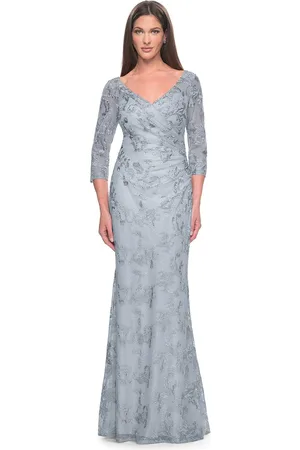 La Femme 31684 - Pastel Lace Evening Dress