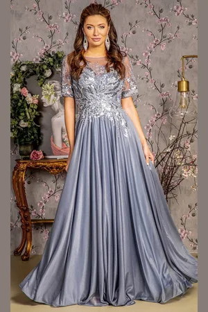 GLS by Gloria GL3444 - Sequins Beads Evening Dress