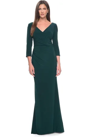 La Femme 31020 - Wrap Style Evening Dress