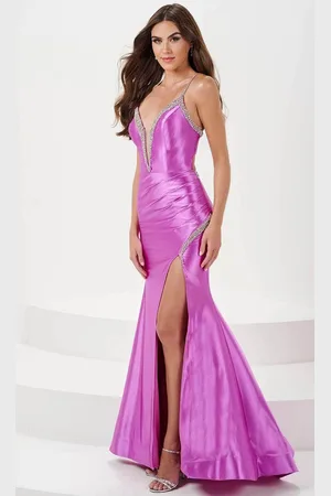 Panoply 14173 - Beaded Trim Evening Gown