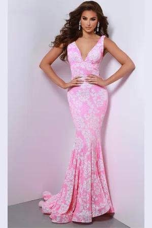Johnathan Kayne 2827 - Sequined Mermaid Evening Dress