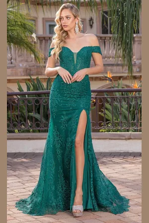 Dancing Queen 4332 - Off Shoulder Trumpet Evening Gown