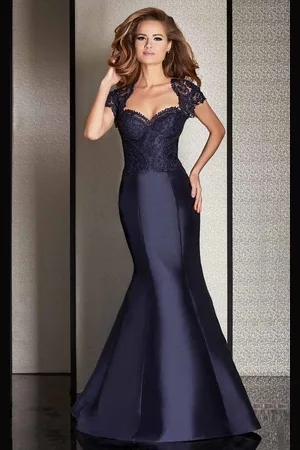 Clarisse M6256 Lace Queen Anne Mermaid Dress