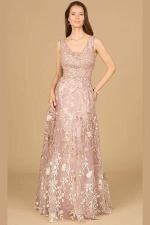 Lara Dresses 29155 - Ombre Lace Evening Gown