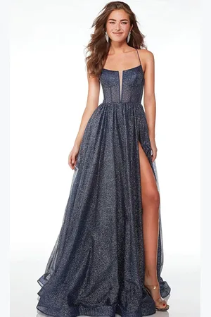 Alyce Paris 61600 - Glitter Scoop Evening Dress