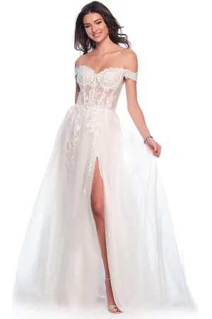 Dave & Johnny Bridal 12123 - Illusion Bodice Bridal Gown