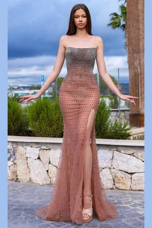 Chic And Holland AR330271 - Strapless Fitted Bodice Prom Gown