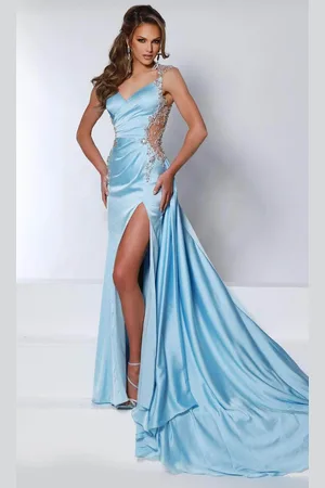 Johnathan Kayne 2934 - Beaded Overskirt Evening Gown