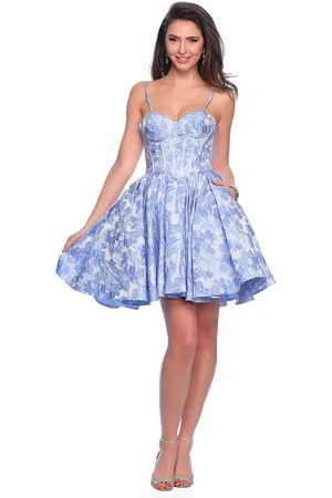 Dave & Johnny 11960 - Sleeveless Corset A-Line Cocktail Dress