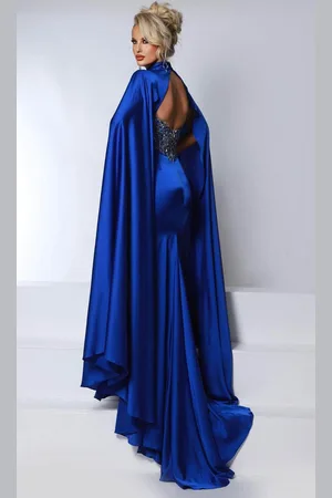 Johnathan Kayne 2957 - Beaded Illusion High Neck Evening Gown