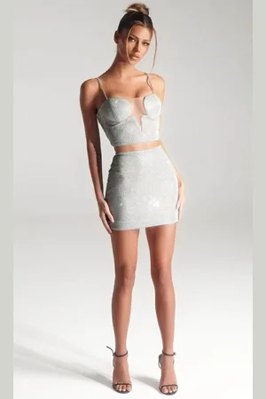 Portia and Scarlett PS329B - Sweetheart Crystal Beads Cocktail Dress