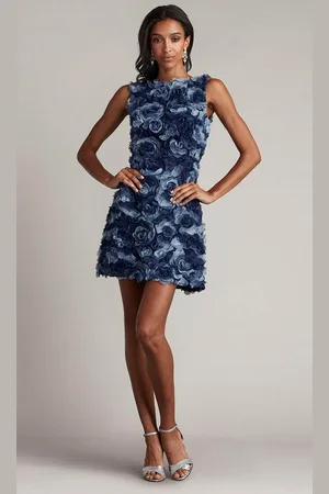 Tadashi Shoji CFI24311S - Sleeveless Applique Cocktail Dress