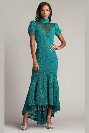 Tadashi Shoji CFJ24359MD - High Neck Embroidered Gown