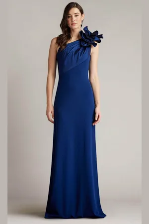 Tadashi Shoji BOS23478L - One Shoulder Sheath Long Gown