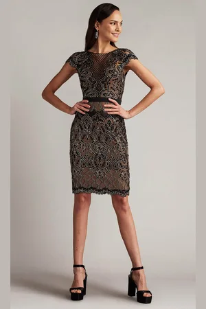 Tadashi Shoji BJK18795M - Cap Sleeve Sequin Dress