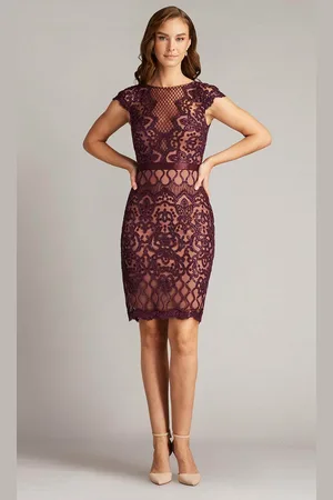 Tadashi Shoji BJK18795M - Cap Sleeve Sequin Dress