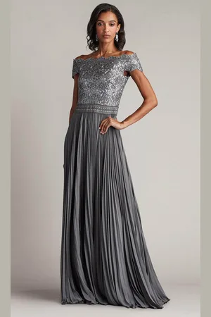 Tadashi Shoji CFC24341L - Embroidered Lace Gown