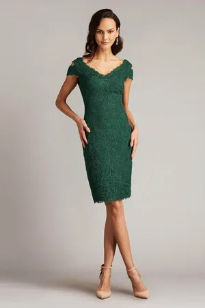 Tadashi Shoji BJF18382M - Sheath Embroidered Midi Dress
