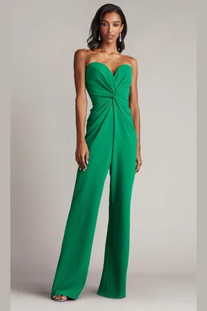 Tadashi Shoji BOS24375Y - Strapless Sweetheart Neck Jumpsuit