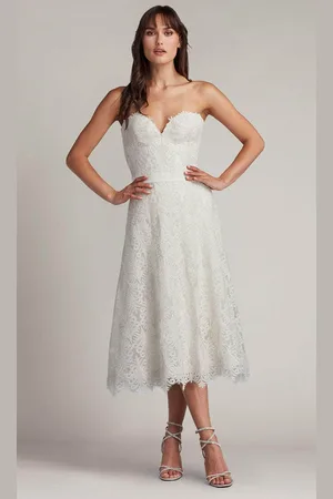 Tadashi Shoji CDY24093MD - Linley Embroidered Tulle Midi Evening Dress