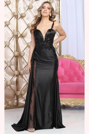 May Queen RQ8103 - Metallic Mermaid Evening Dress