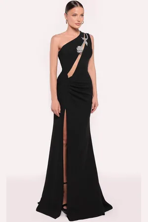 TARIK EDIZ 98857 - Plunging Cutout Long Gown