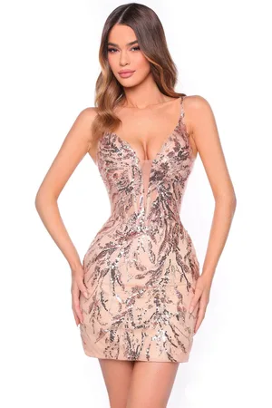 Amarra 88051 - Embellished Lace Up Cocktail Dress