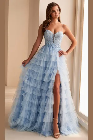 Ellie Wilde EW36223 - Sheer Corset Embellished Prom Gown