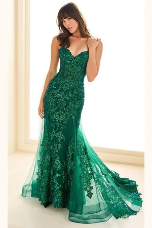 Ellie Wilde EW36069 - Sequin Appliqued Mermaid Prom Gown