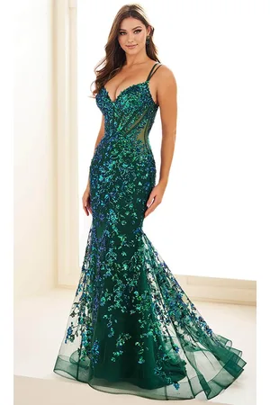 Ellie Wilde EW36080 - Embroidered Sleeveless Prom Gown