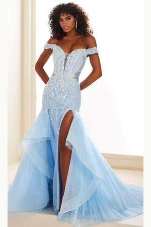 Ellie Wilde EW36036 - Off-Shoulder Sweetheart Neck Prom Gown