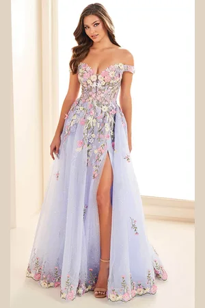 Ellie Wilde EW36215 - Embellished Off-Shoulder Prom Gown