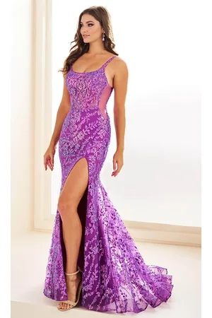 Ellie Wilde EW36101 - Scoop Neck Mermaid Evening Gown
