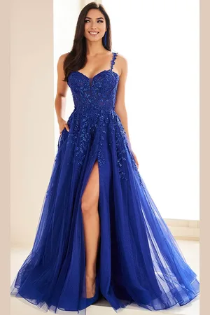 Ellie Wilde EW36046 - Sweetheart Sequin Appliqued Prom Dress