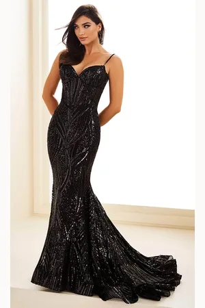 Ellie Wilde EW36102 - Sequin Embroidered Mermaid Prom Dress