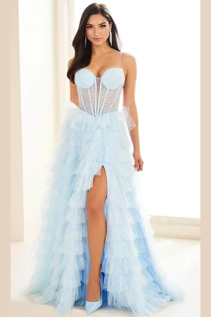 Ellie Wilde EW36029 - Sweetheart Ruffle Tiered Prom Gown