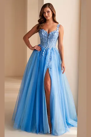 Ellie Wilde EW36214 - Plunging Sweetheart Strapless Prom Gown