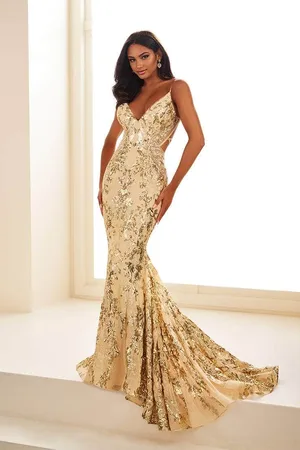 Ellie Wilde EW35011 - Sequin Tulle Prom Dress