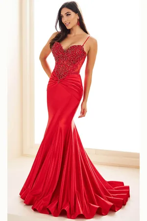 Ellie Wilde EW36004 - Beaded Lace Appliqued Sweetheart Prom Dress